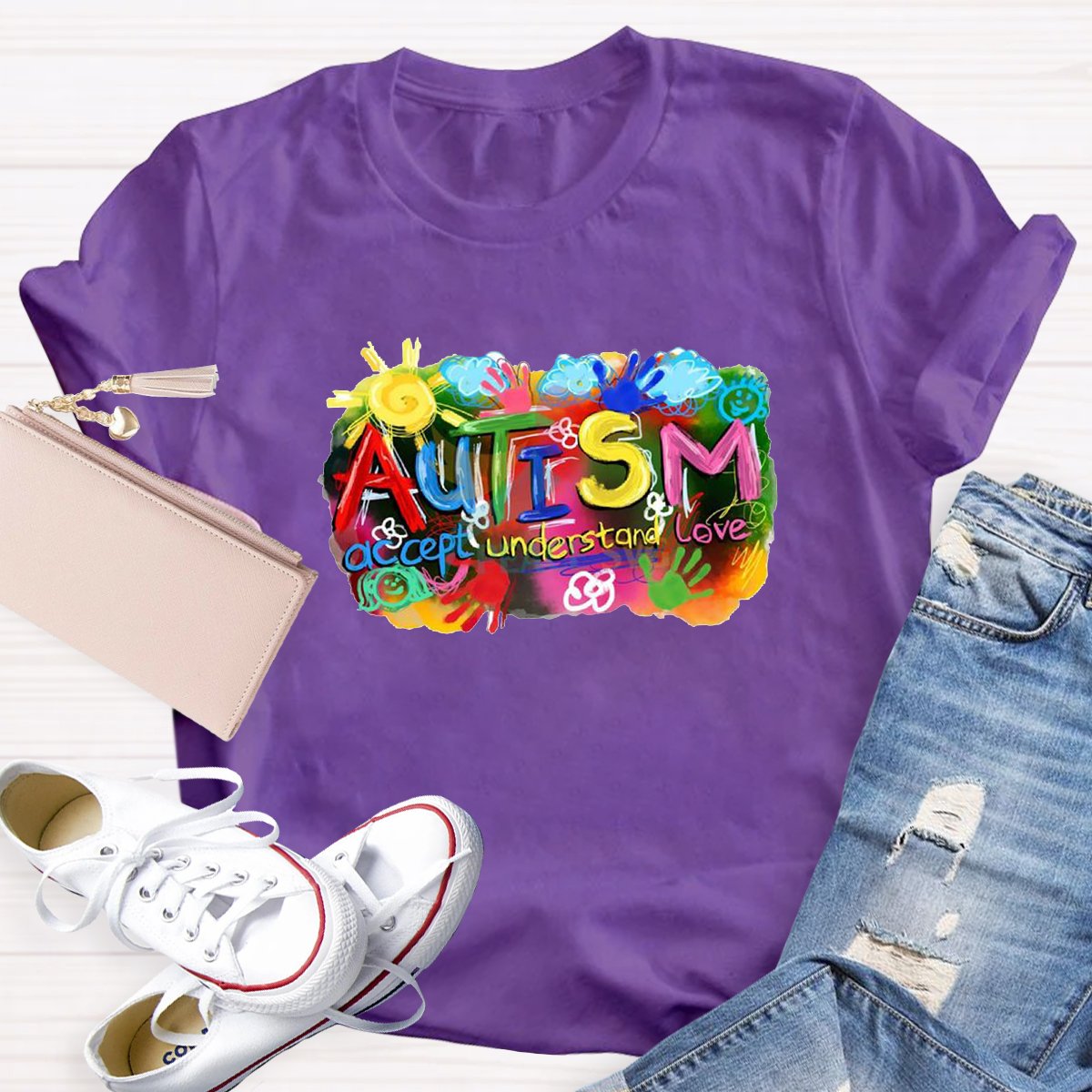 Autism Accept Understand Love Teacher T-shirt