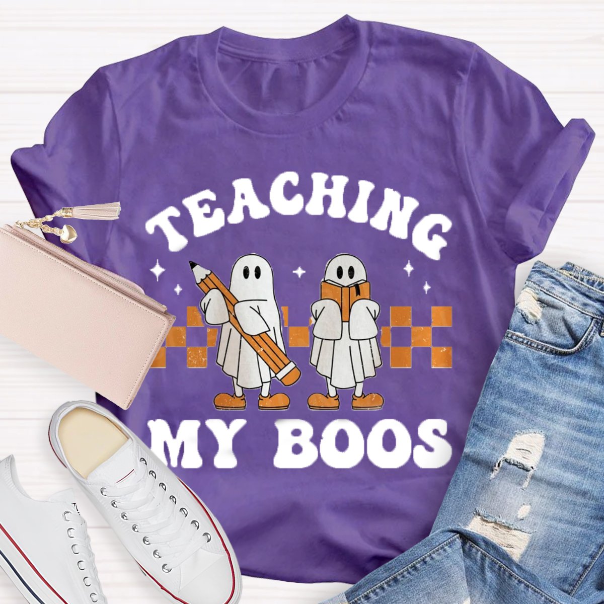 Teaching My Boos Halloween Teacher Funny Ghosts  Shirt