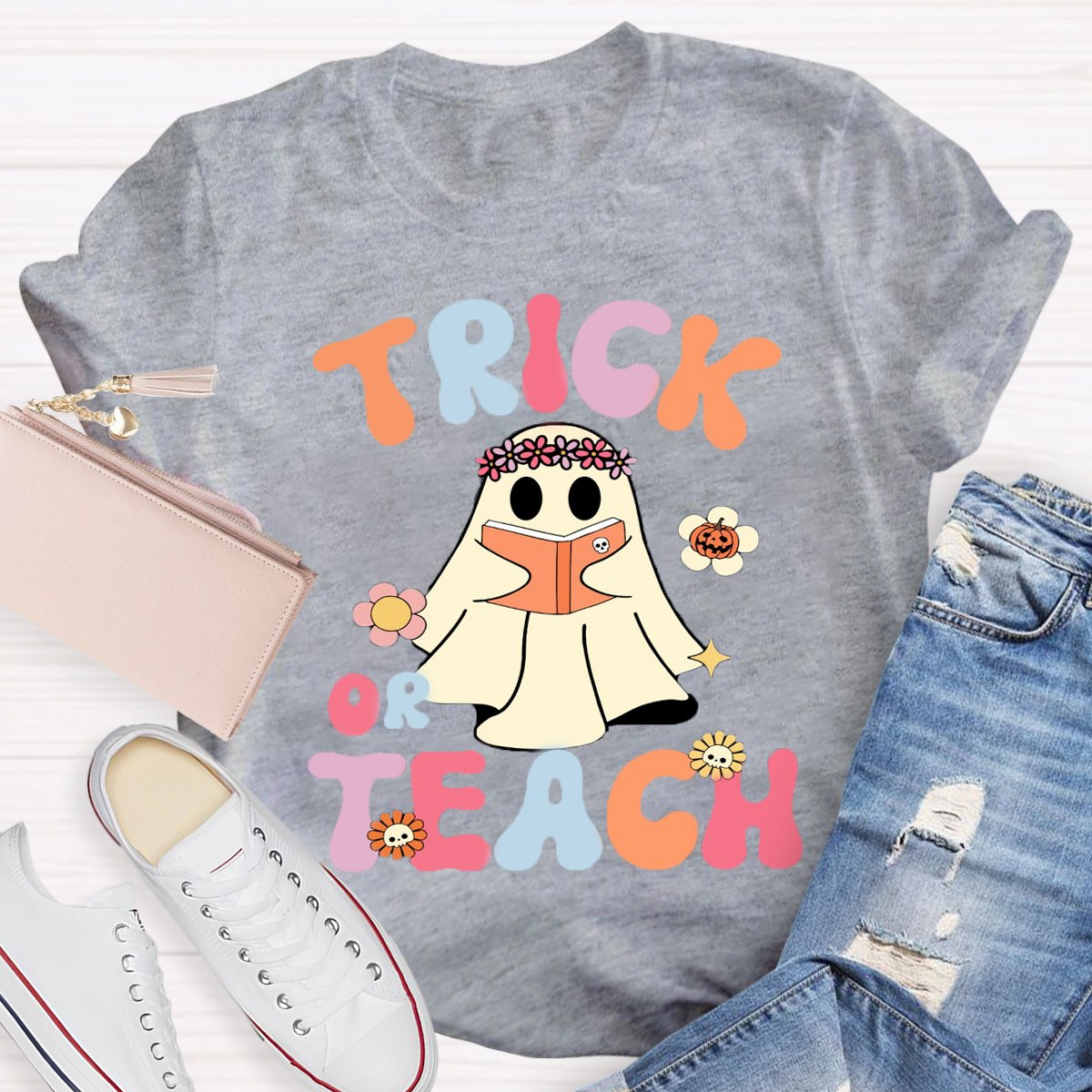 Trick Or Teach Teacher Halloween Shirt