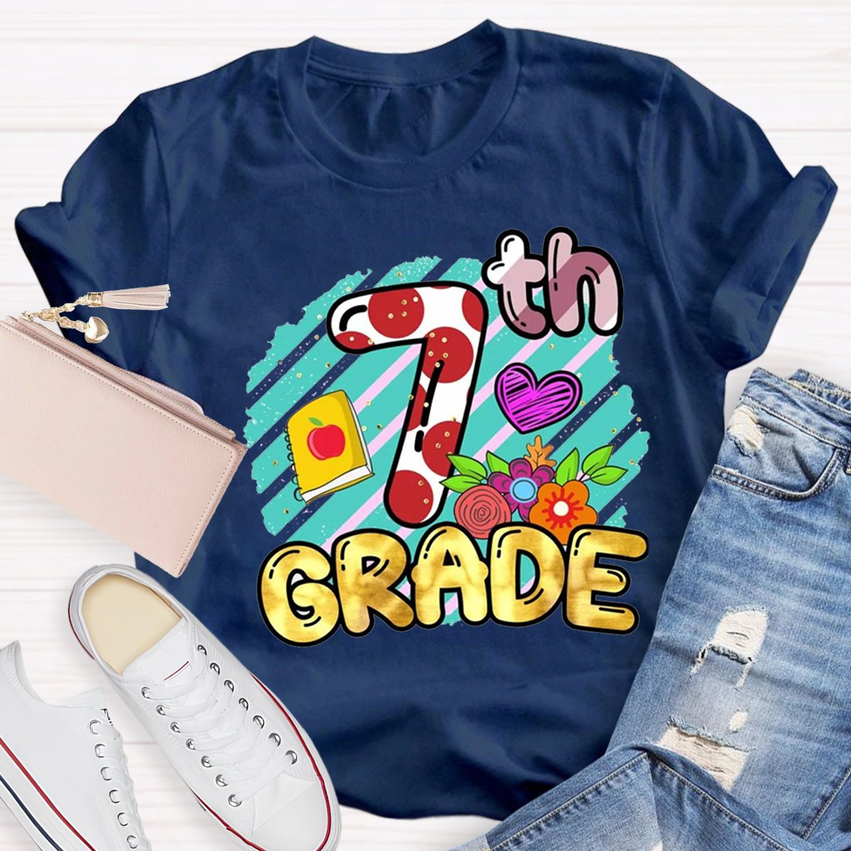 Personalized 7th Grade Teacher Shirt