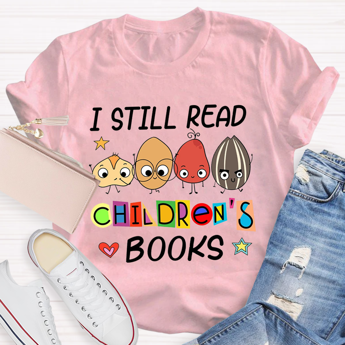 I Still Read Children's Books Teacher Life Premium T-Shirt