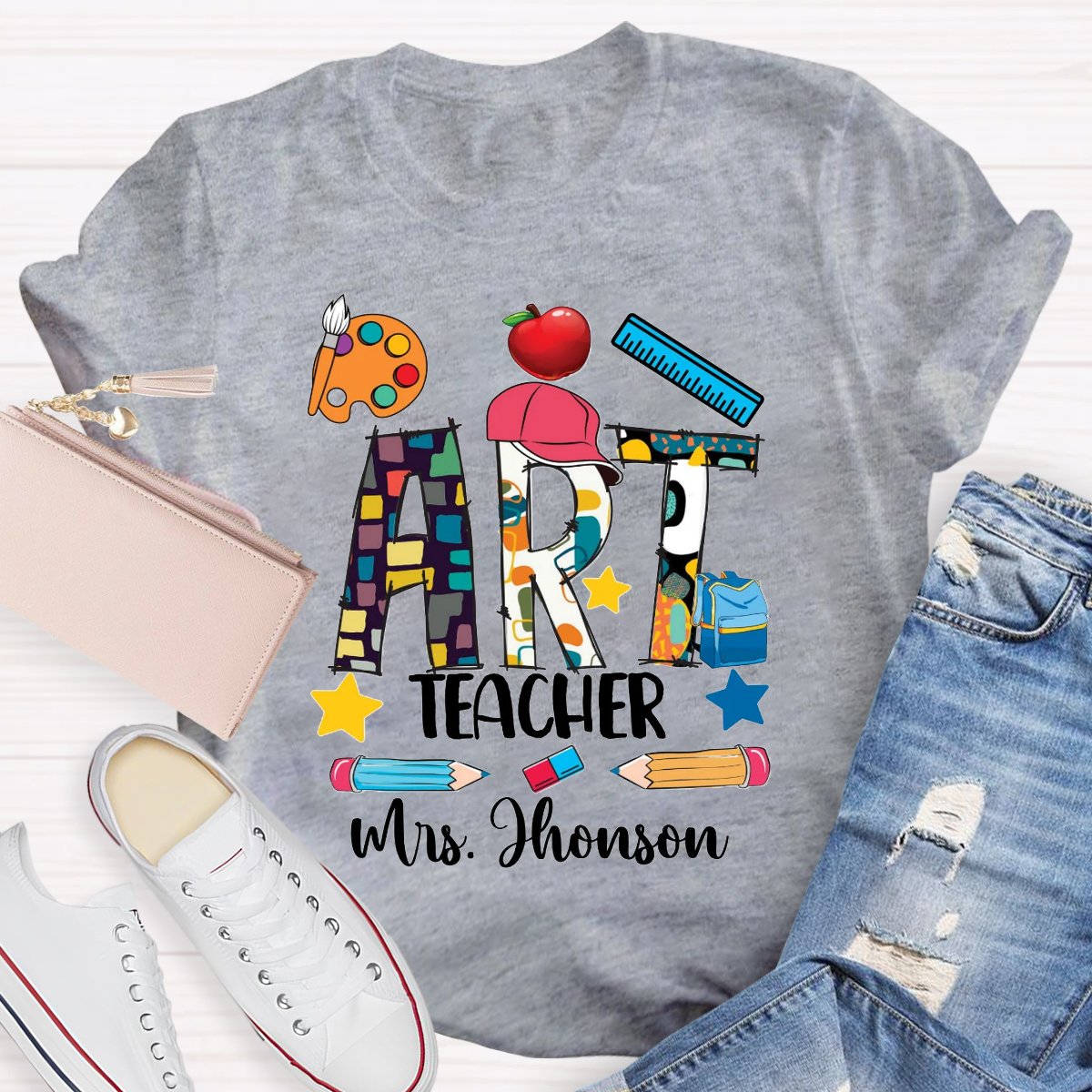 Personalized Art Lover Art Teachers T-Shirt