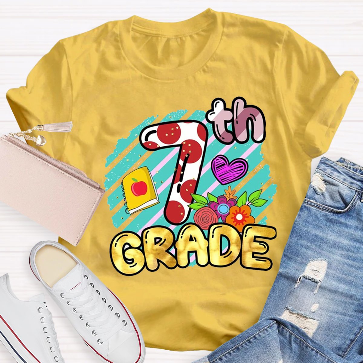 Personalized 7th Grade Teacher Shirt