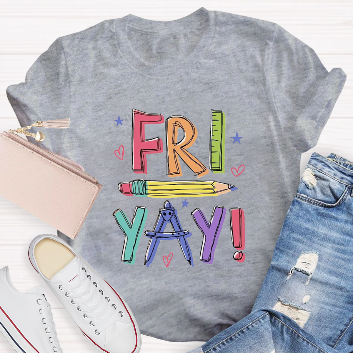 Happy Friyay Bruh Teacher T-Shirt