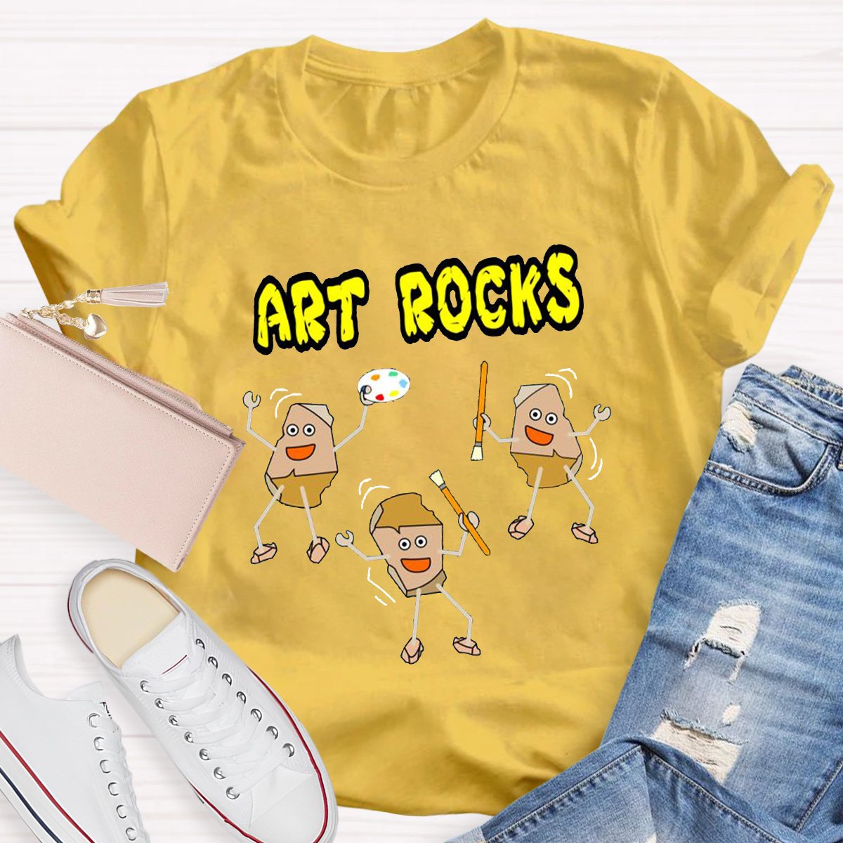 Art Rocks Teacher Shirt