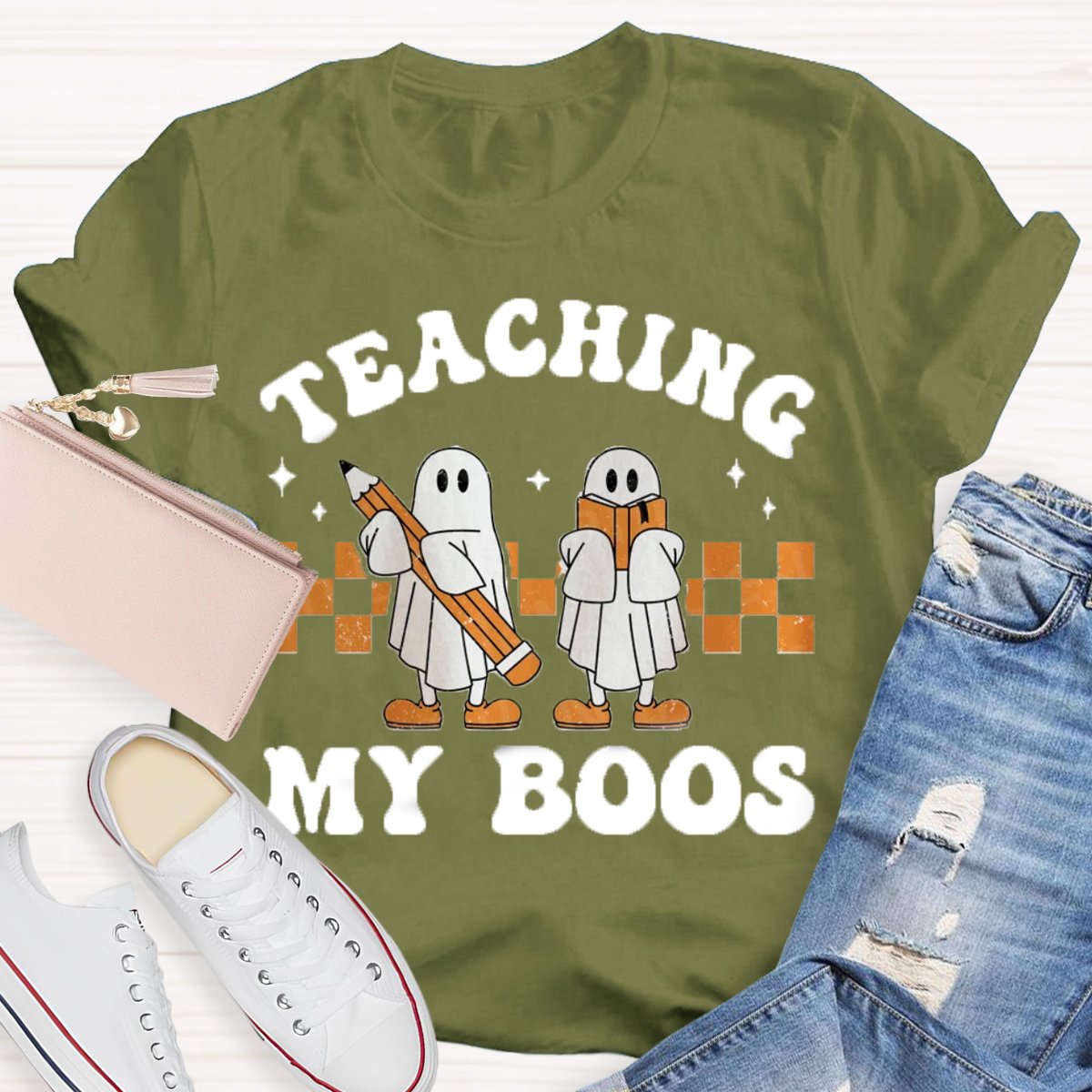 Teaching My Boos Halloween Teacher Funny Ghosts  Shirt