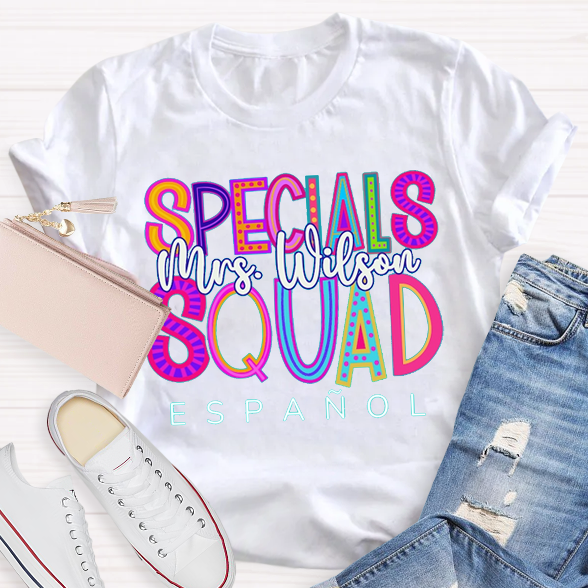 Personalized Your Name Special Squad Teacher T-Shirt