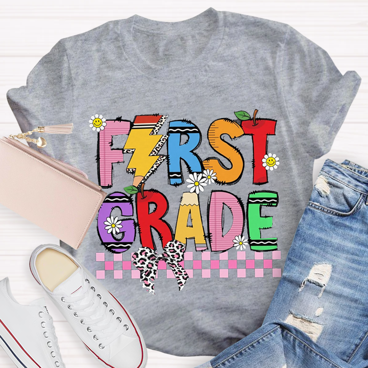 Personalized Grade Dream Team Teacher Squad T-shirt