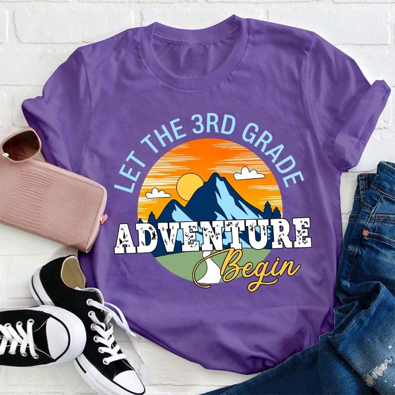 Personalized Let The Adventure Begin Teacher T-Shirt