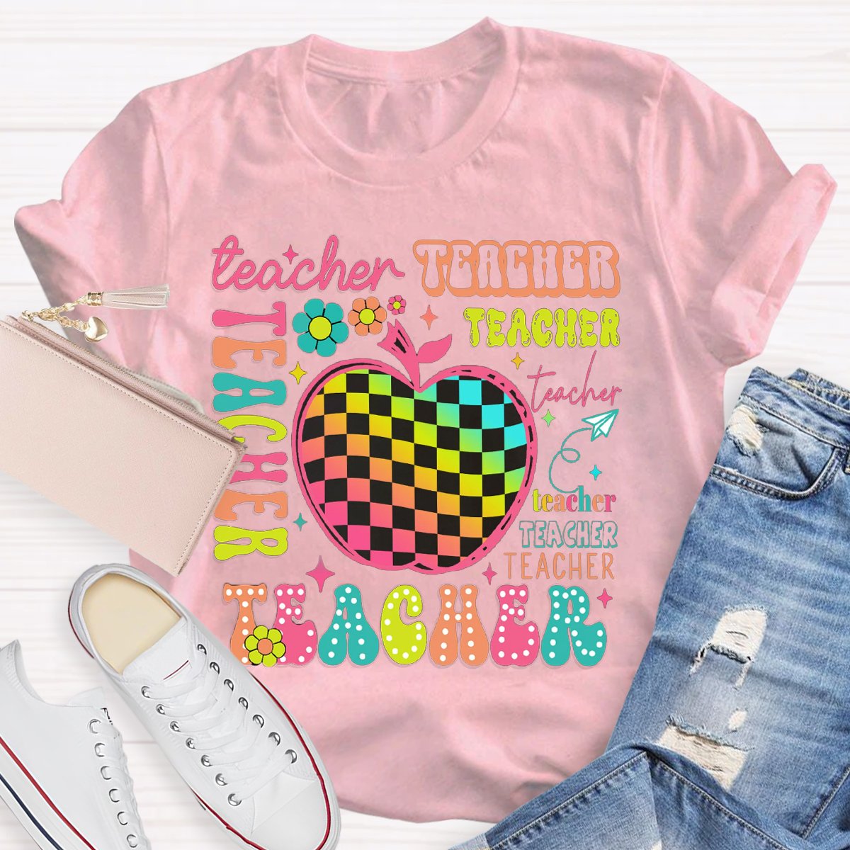 Back To School Apple Teacher Shirt