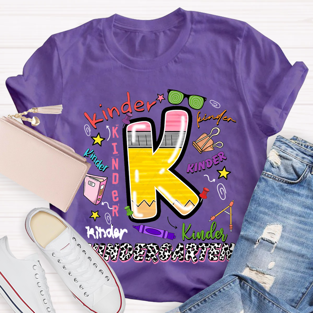 Kindergarten Graffiti Back to School T-Shirt