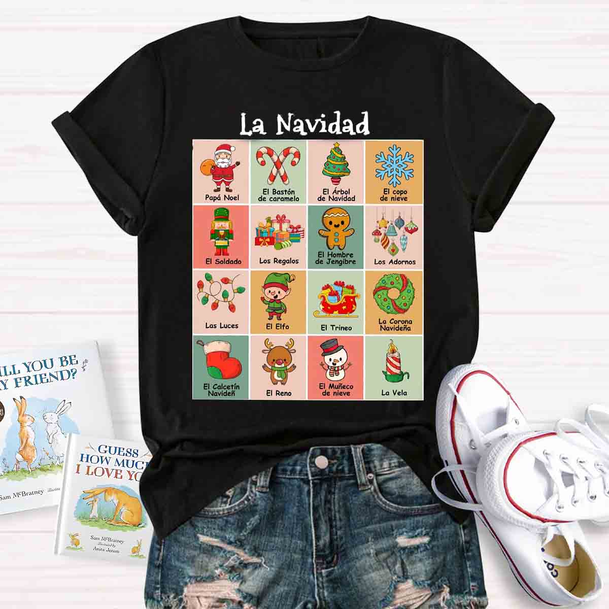 Maestra Spanish Teacher Christmas T-shirt