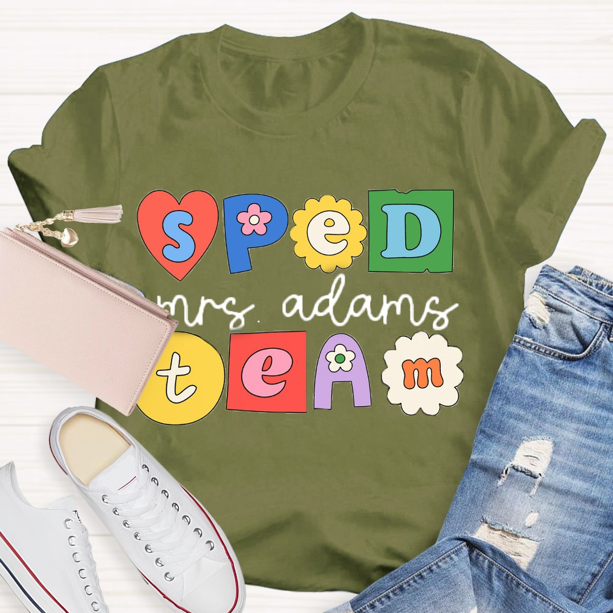 Personalized Name Special Education Teacher TShirt