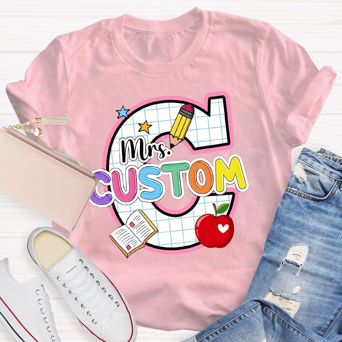 Personalized Your Name With Artistic Letters T-Shirt