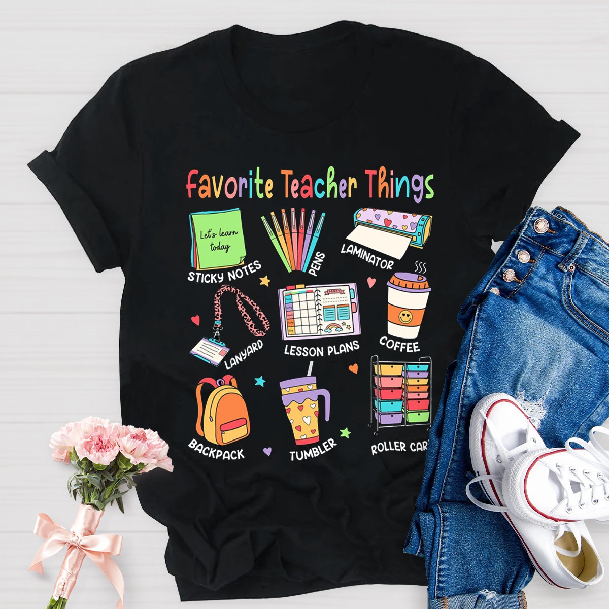 Favorite Teacher Things Teacher Shirt