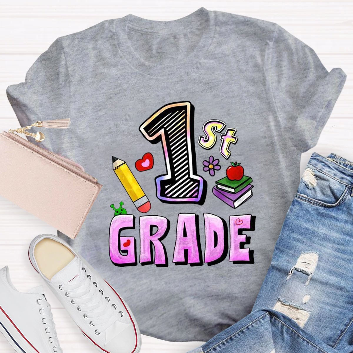 Personalized 1st Grade TeamTeacher Shirt