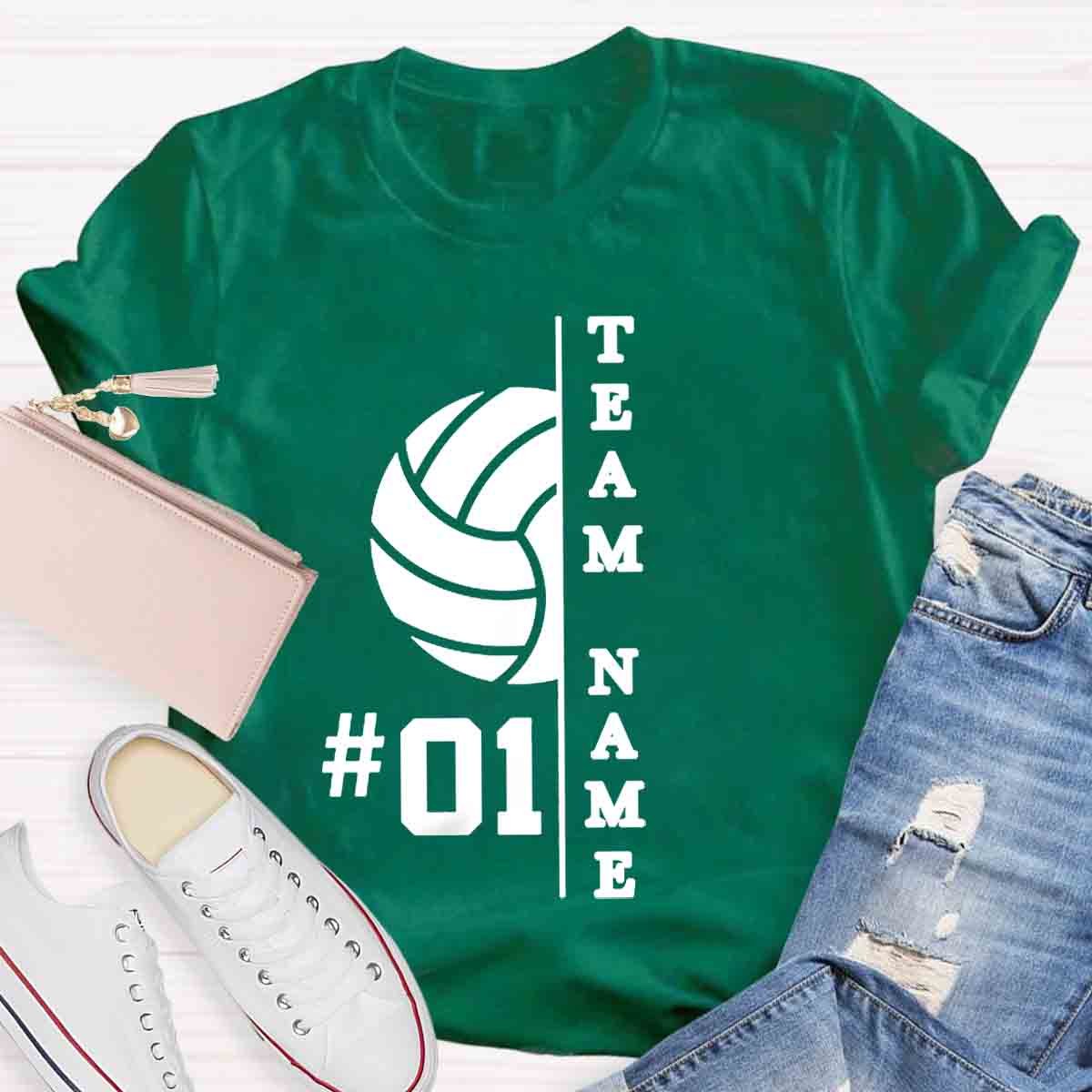 Personalized Team Name And Number T-Shirt