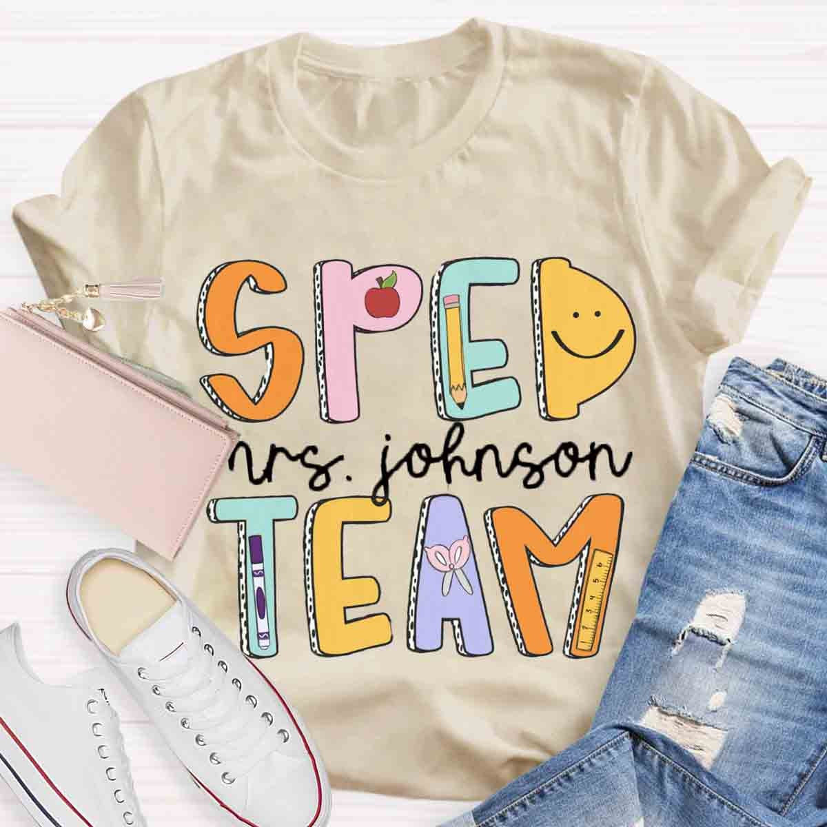 Personalized Name Special Education Teacher T-Shirt