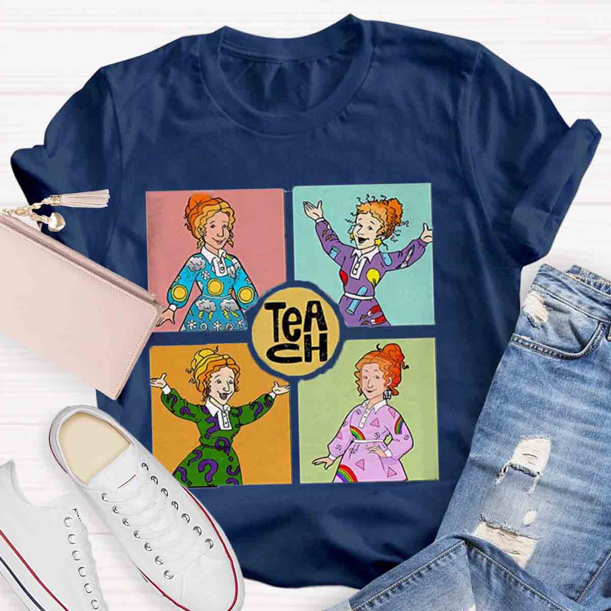 Teach Magic School Bus Teacher T-Shirt