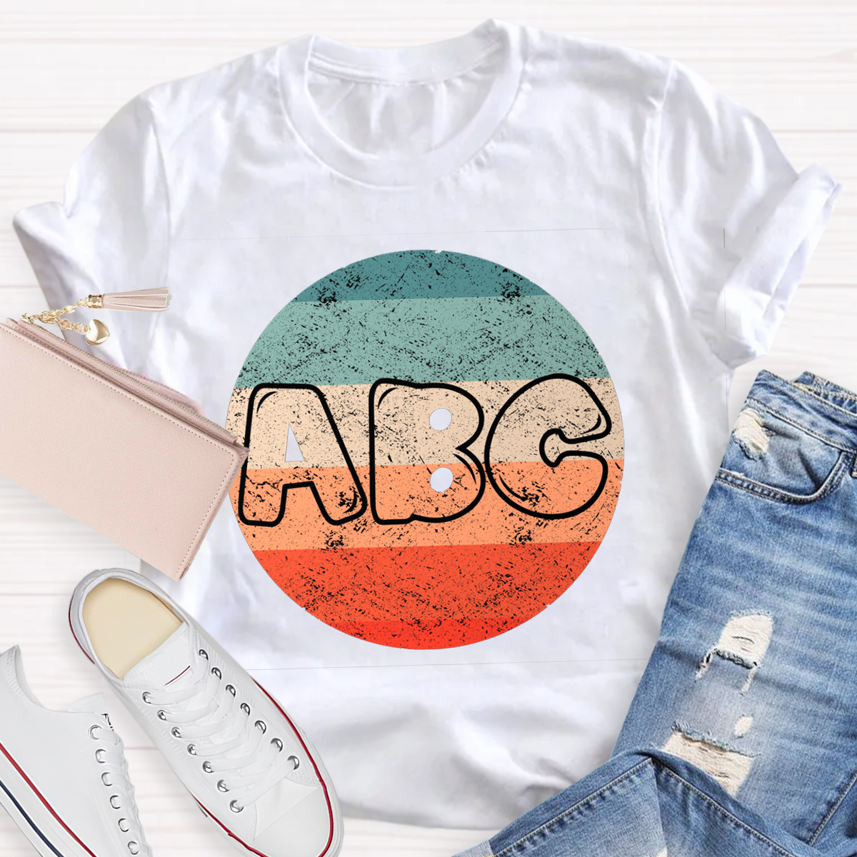 Casual ABC Teacher T-Shirt