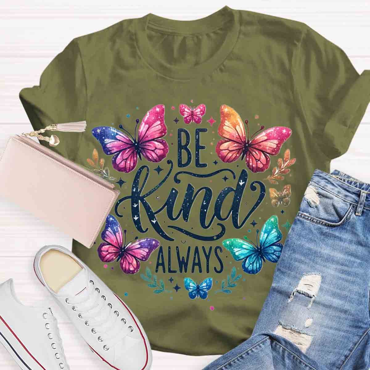 Be Kind Always Floral T-Shirt