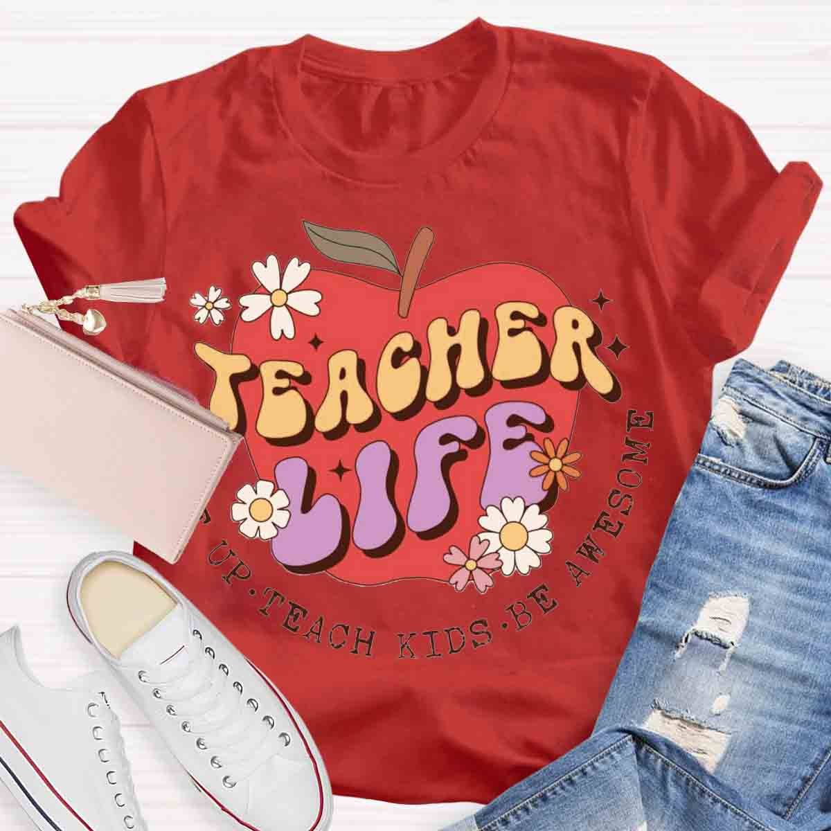 Teacher Life Apple T-Shirt