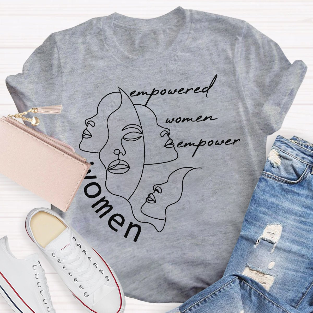 Empowered Women Bempower Women Teacher Shirt