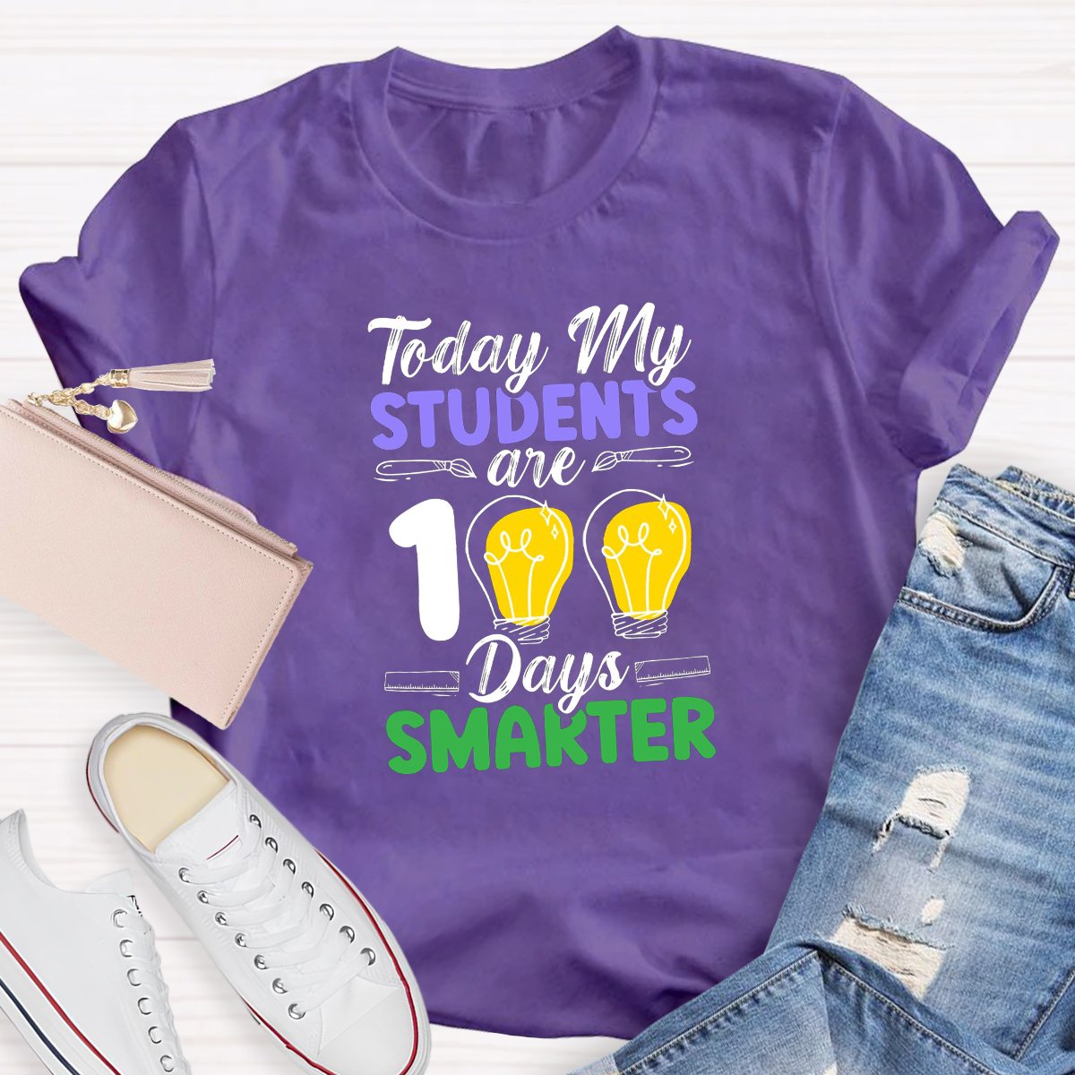 Today My Students Are 100 Days Smarter Teacher Shirt