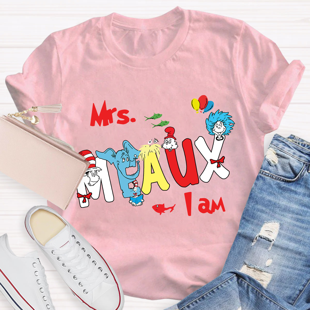 Personalized Name I Am Teacher T-Shirt