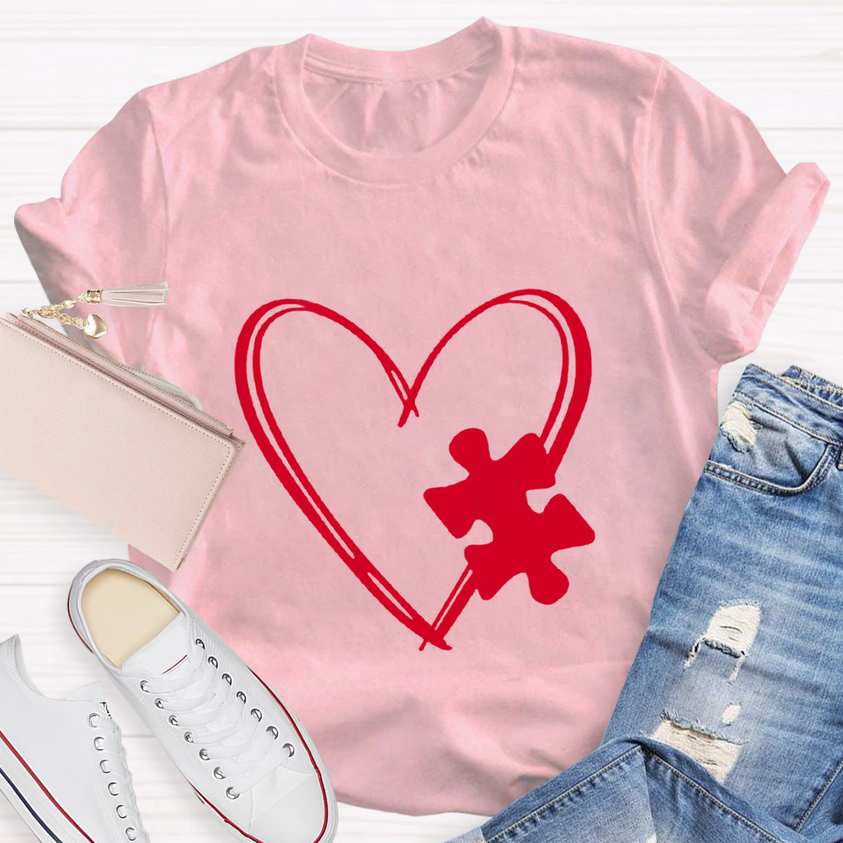 Puzzle Heart T-Shirt