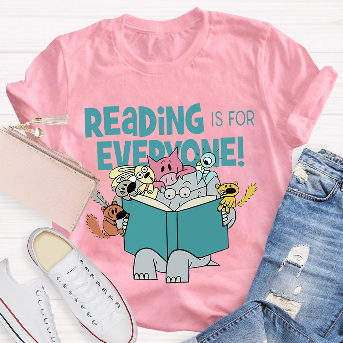 Reading Is For Everyone Teacher T-Shirt