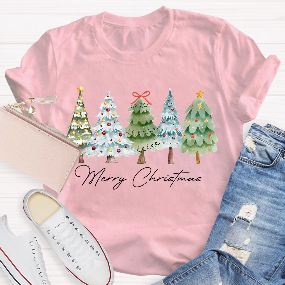 Merry Christmas Tree T-Shirt