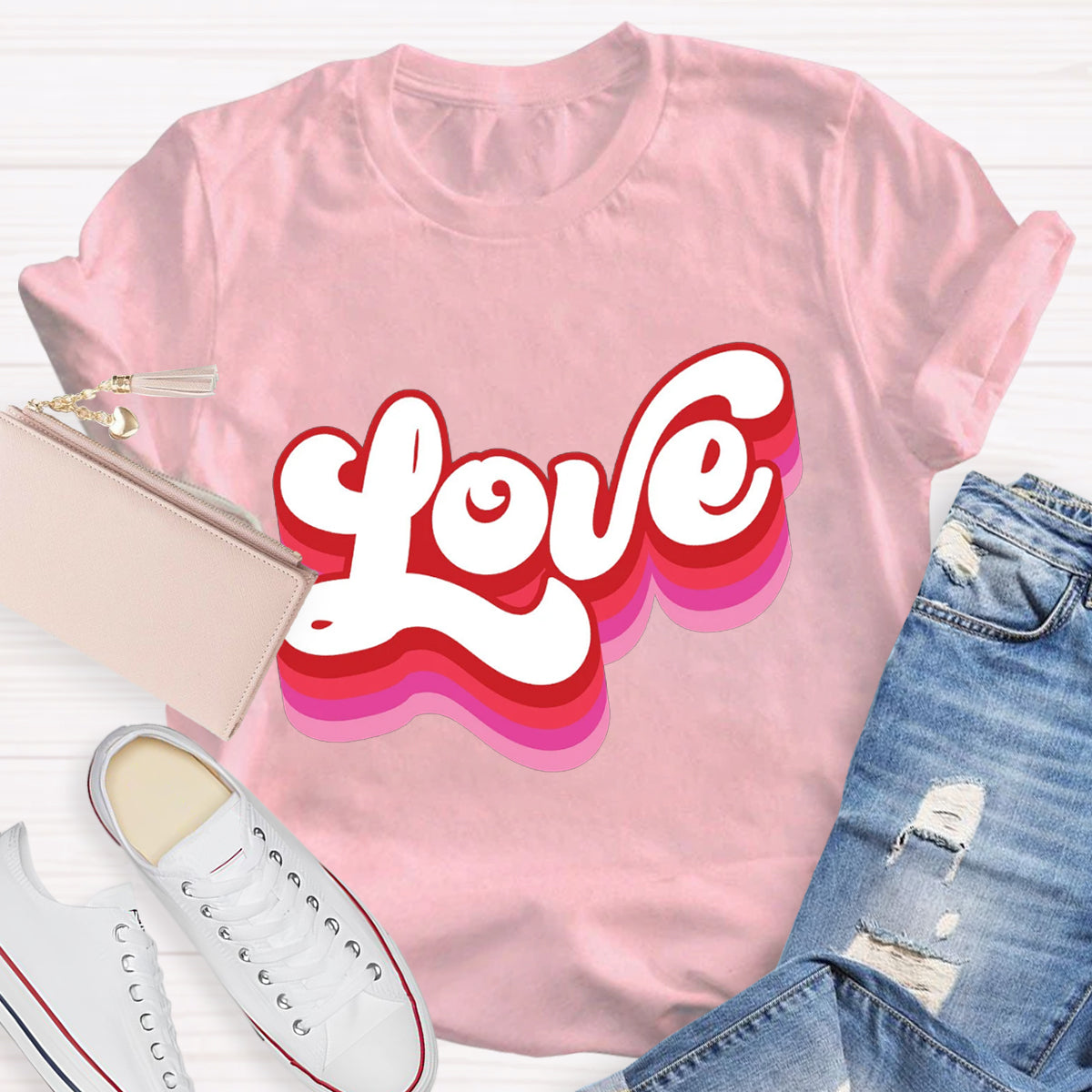 Retro Valentines Love T-Shirt