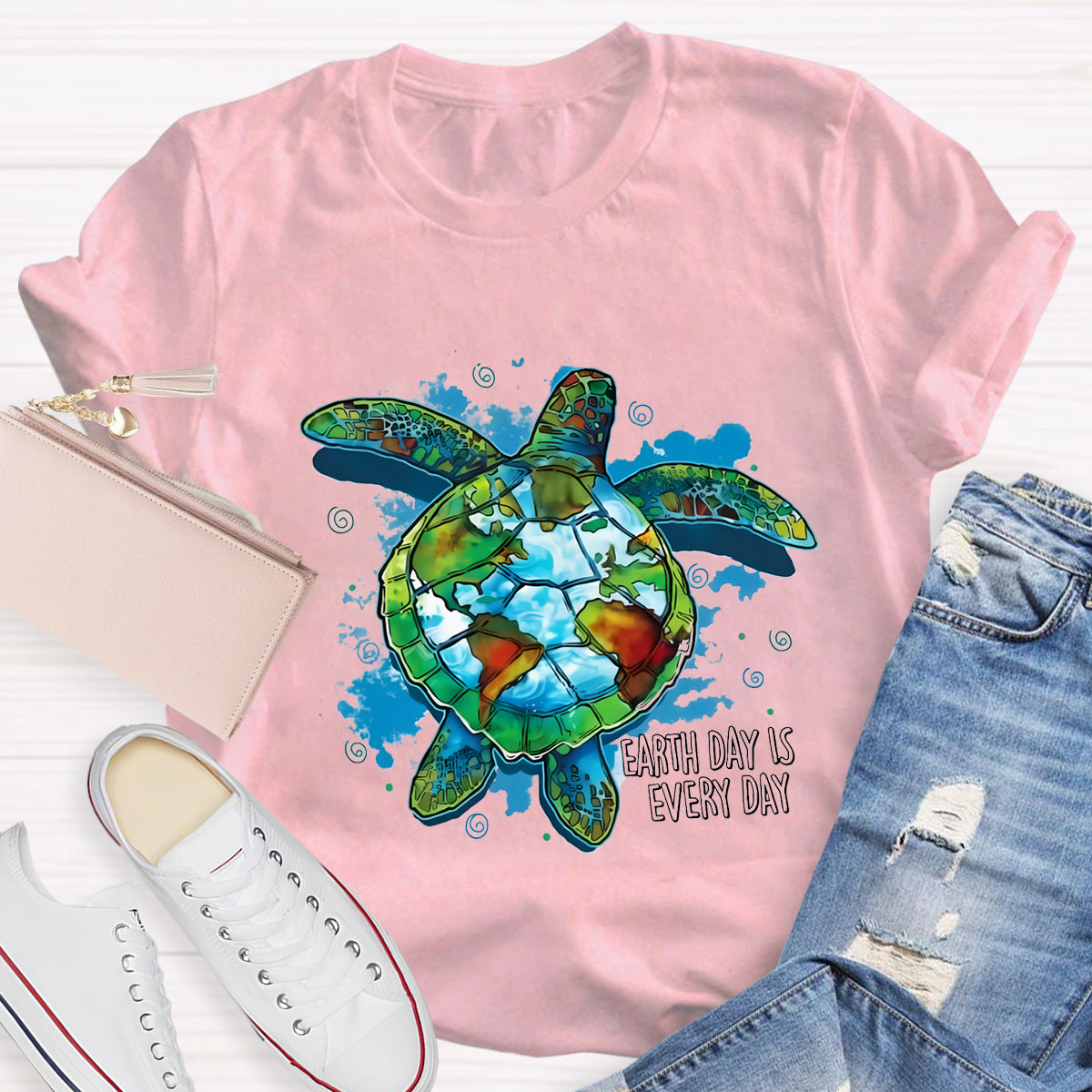 Earth Day Is Every Day Save Turtle T-Shirt