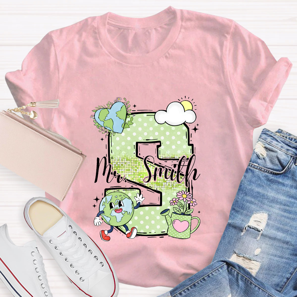 Personalized Name Earth Day T-Shirt