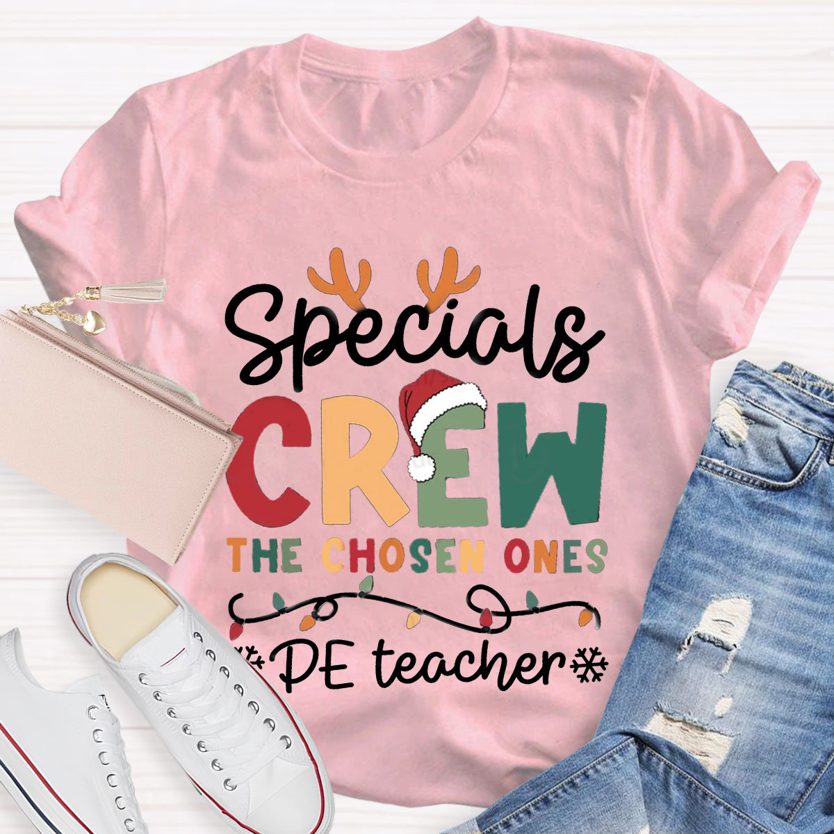 Personalized Subject Specials Crew The Choose Ones PE Teacher T-Shirt