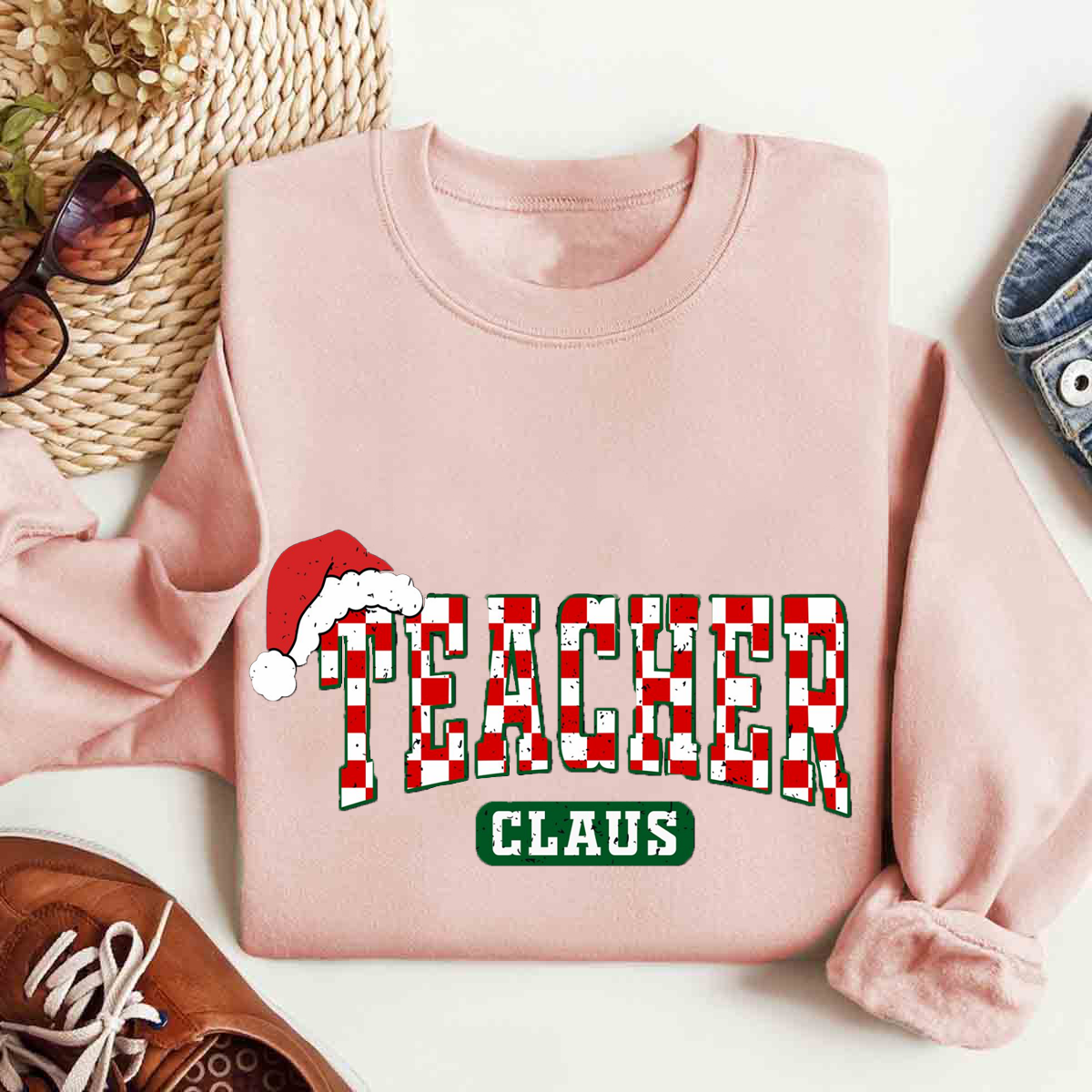 Teacher Claus Christmas Sweatshirt