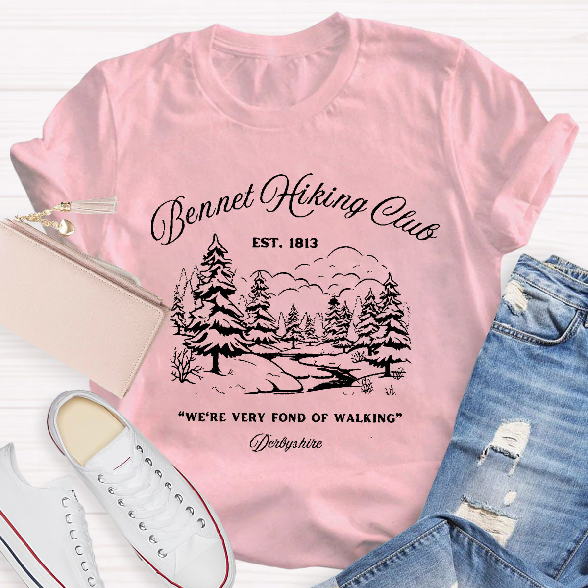 We're Very Fond Of Walking Teacher T-Shirt