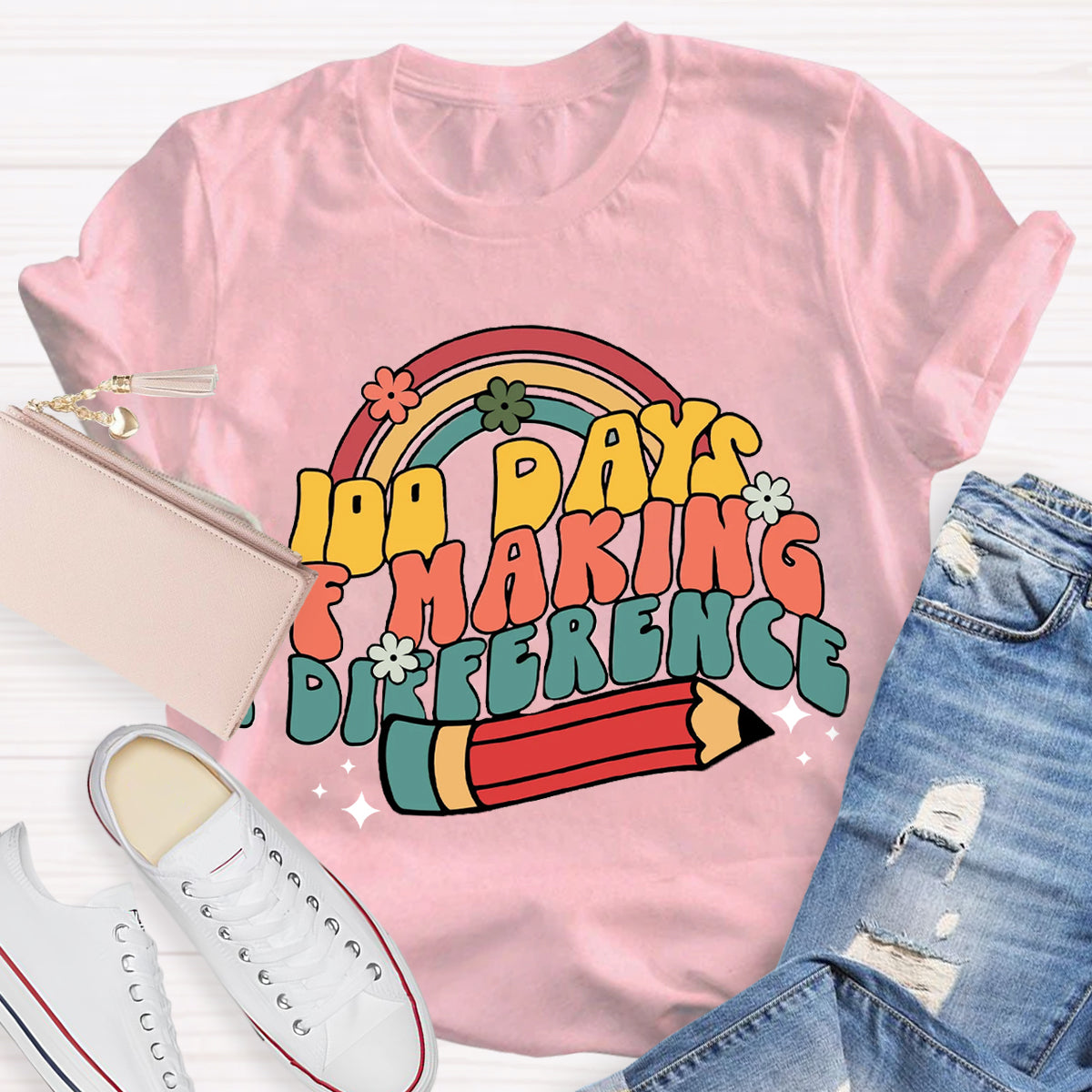 100 Days of Making a Difference T-Shirt