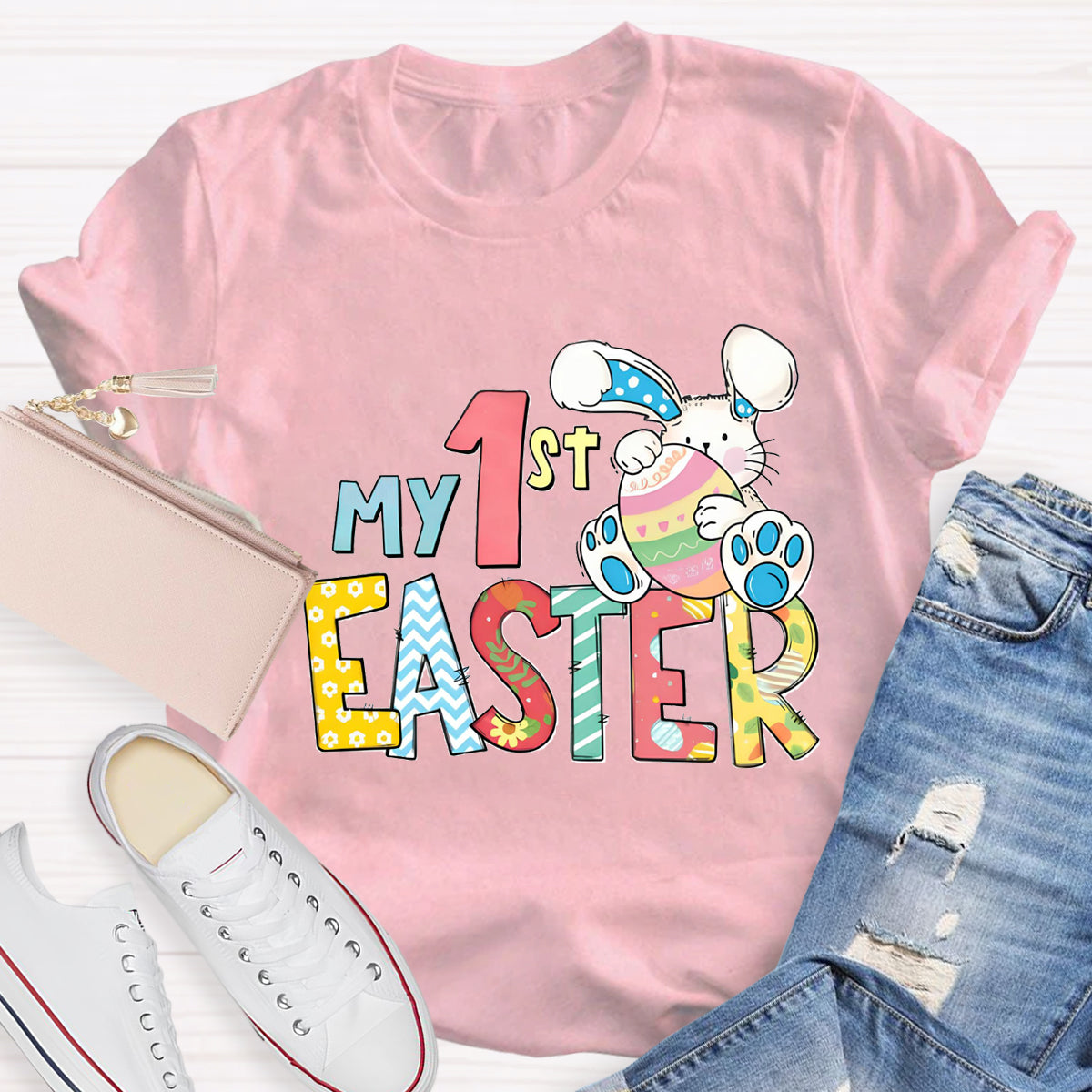 Personalized Grade My 1st Easter Teacher T-Shirt