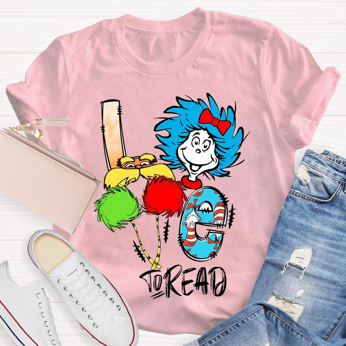 Love To Read Funny Teacher T-Shirt