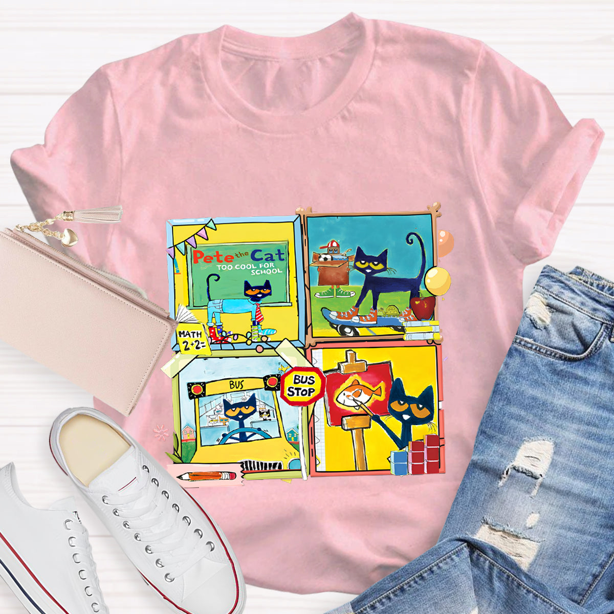 Pete The Cat School  Making Friends And Memories T-Shirt