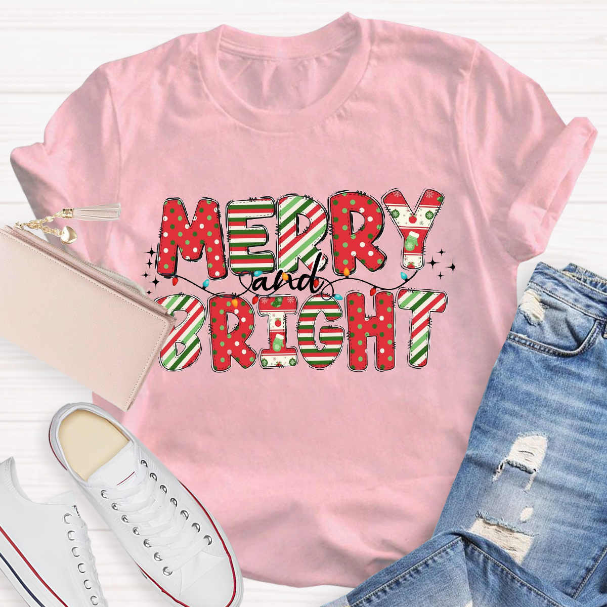 Merry And Bright Dot T-Shirt