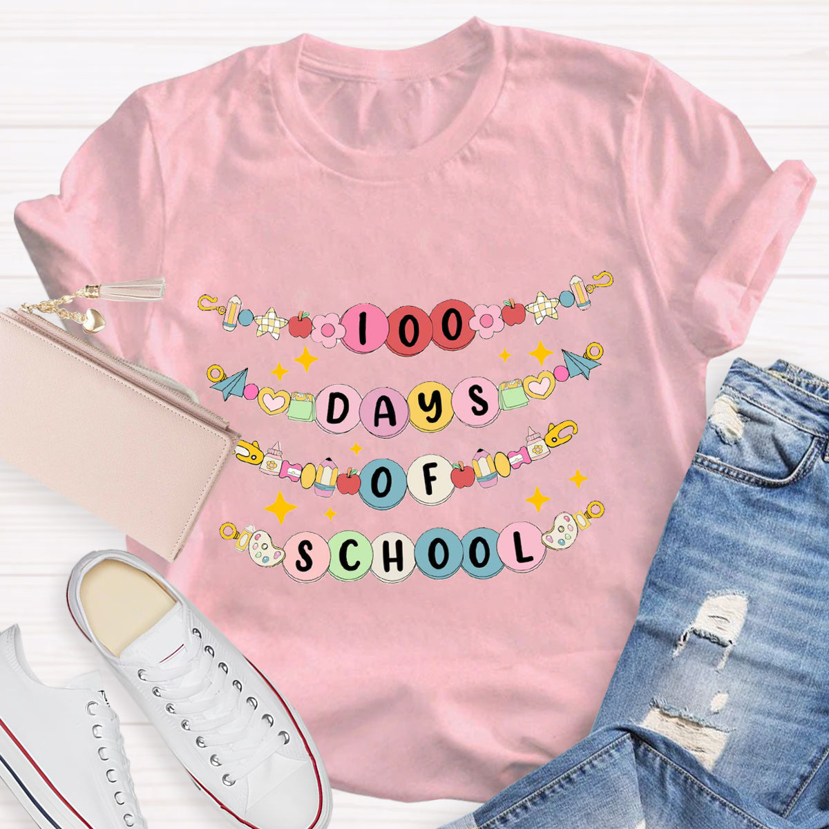 100 Days Of School Teacher T-Shirt