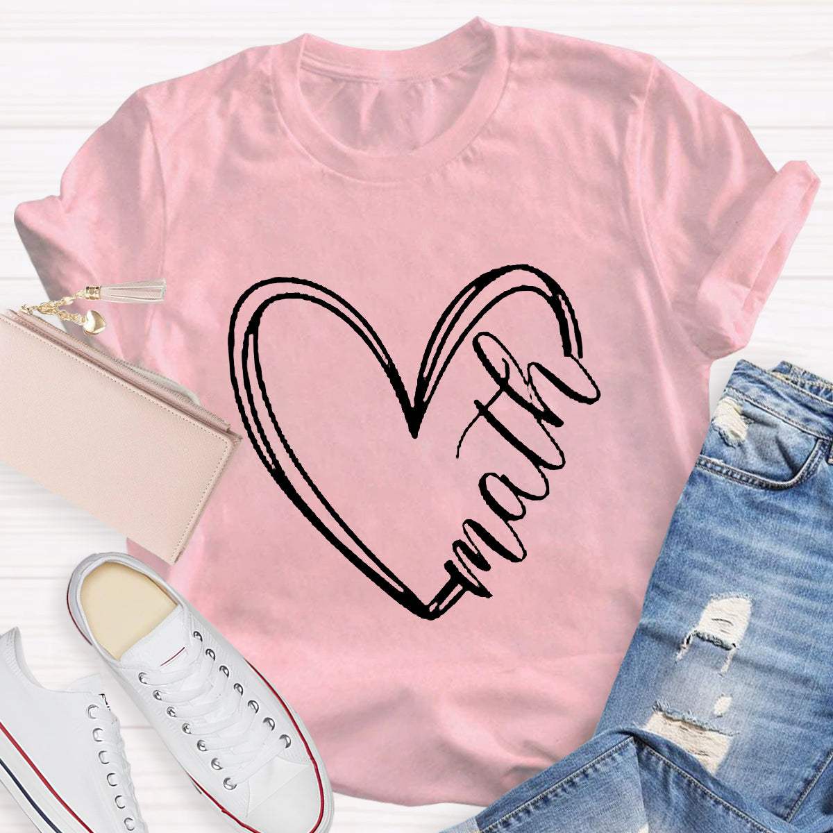 Math Heart Teacher T-Shirt