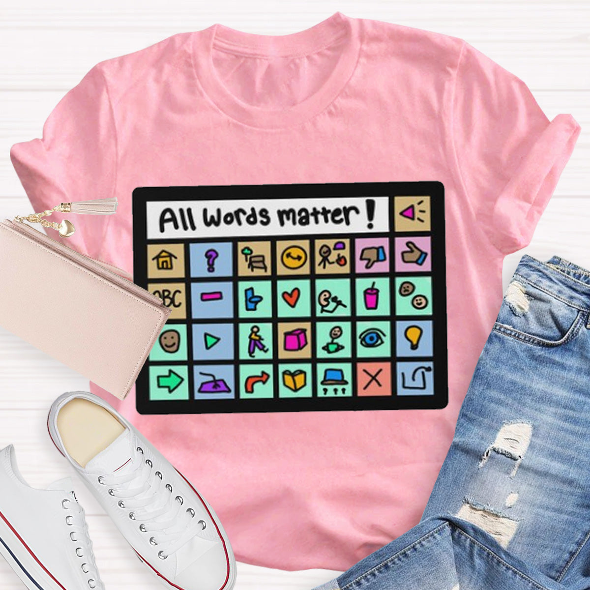 All Words Matter Teacher T-Shirt