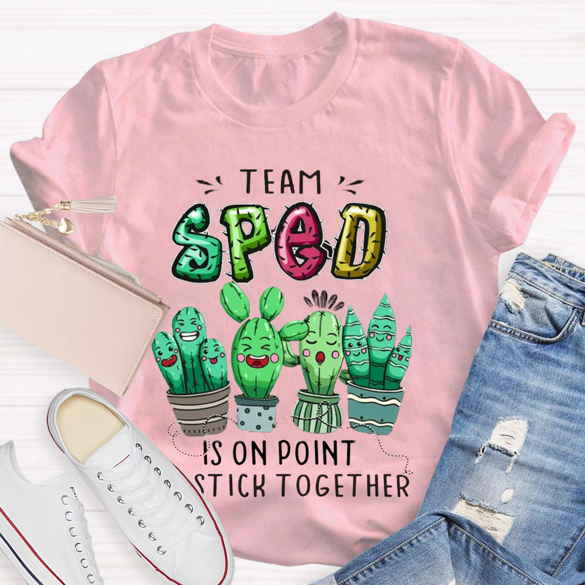 Sped Team Is On Point We Stick Together T-Shirt