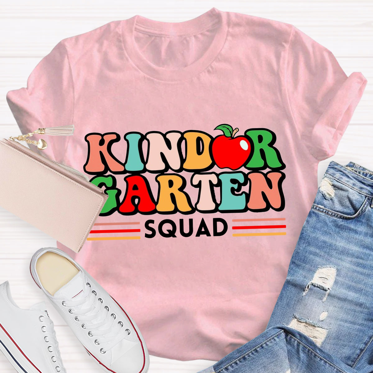 Personalized Grade Teacher Squad  T-Shirt