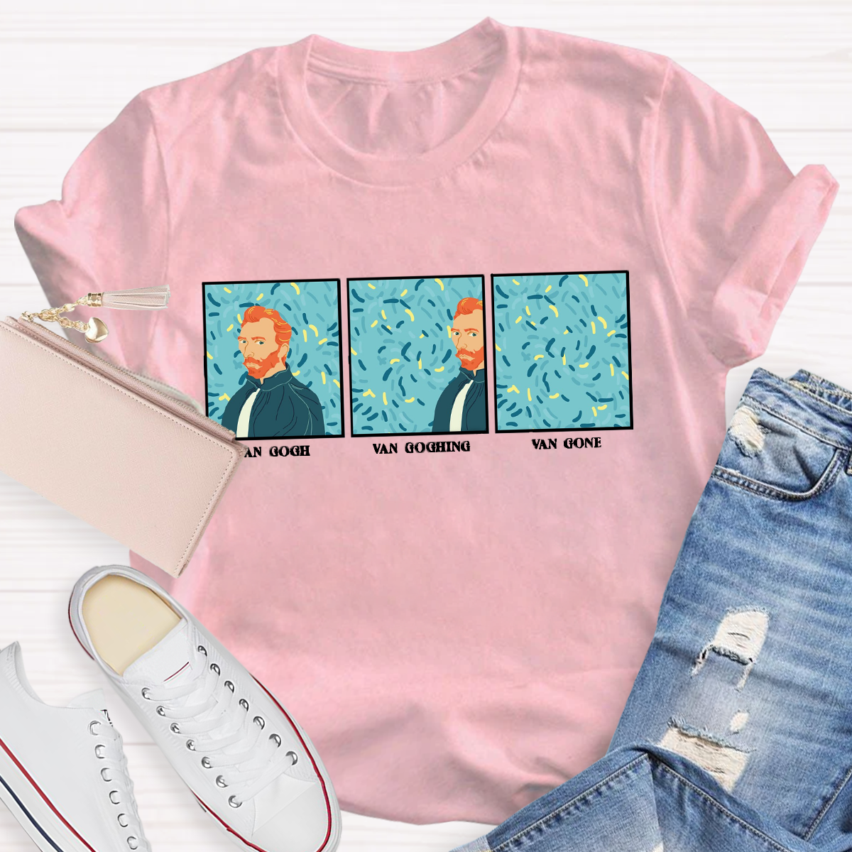 Van Gogh Van Going Van Gone Art Teacher T-Shirt