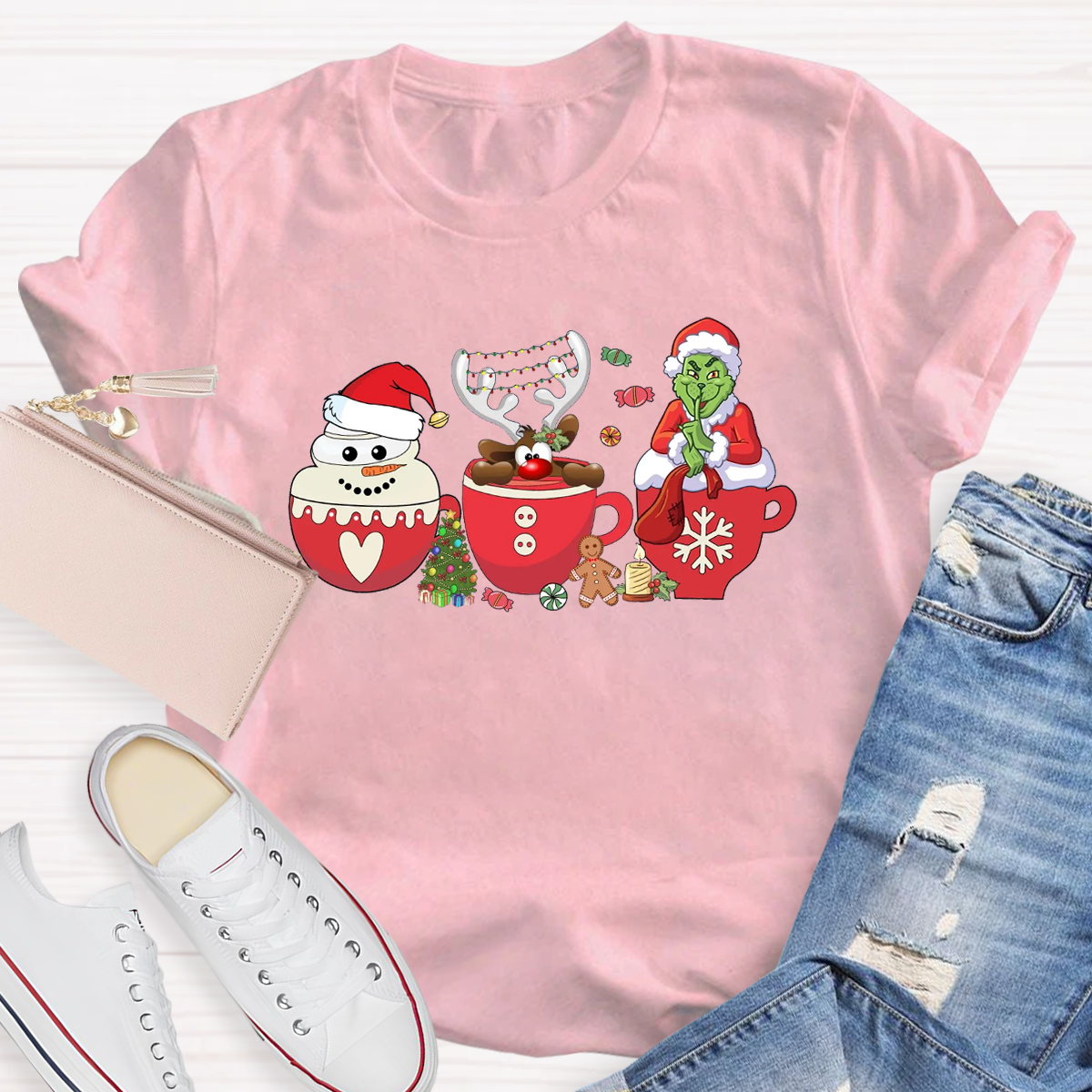 Retro Grinch Christmas Coffee T-Shirt